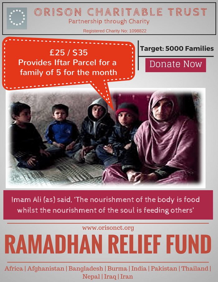 ramadhan relief feed a family of 5 for a month iftar charity