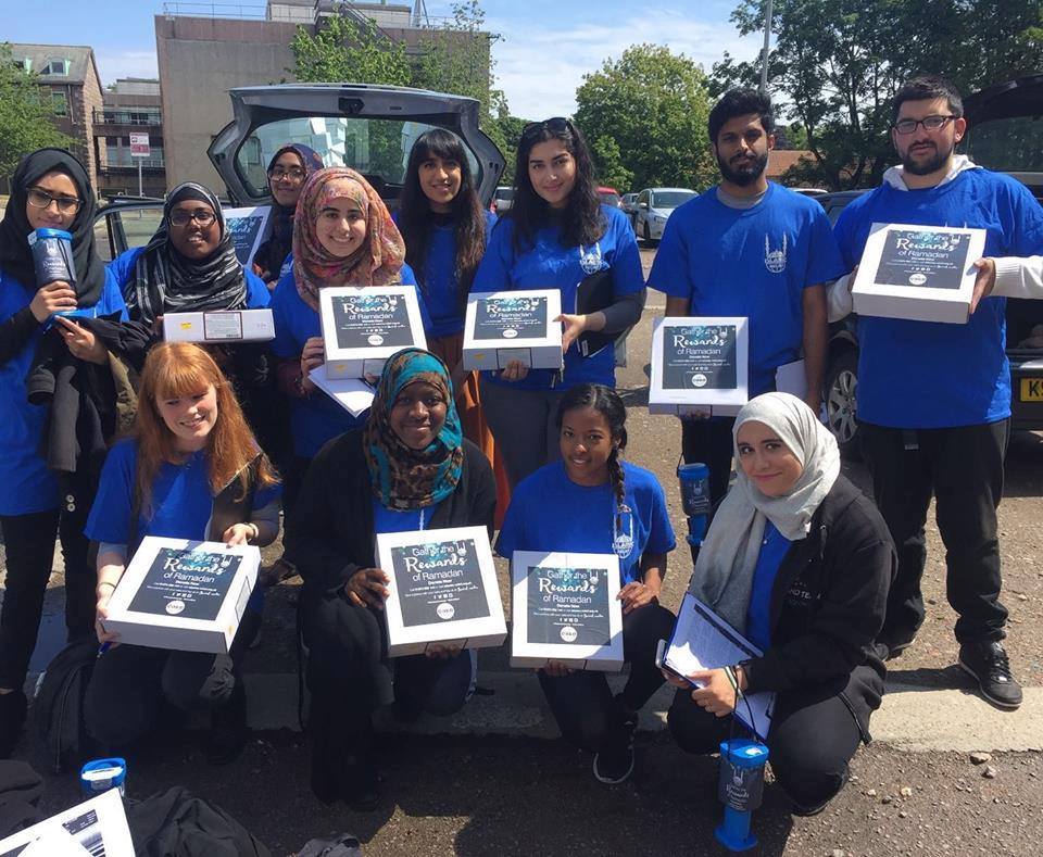Volunteers from the North East Islamic Relief team as they set to deliver cakes during Ramadan.