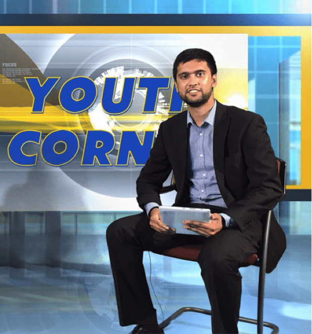 Presenting the chat show web series Youth Corner (Photo credit: LB24TV)
